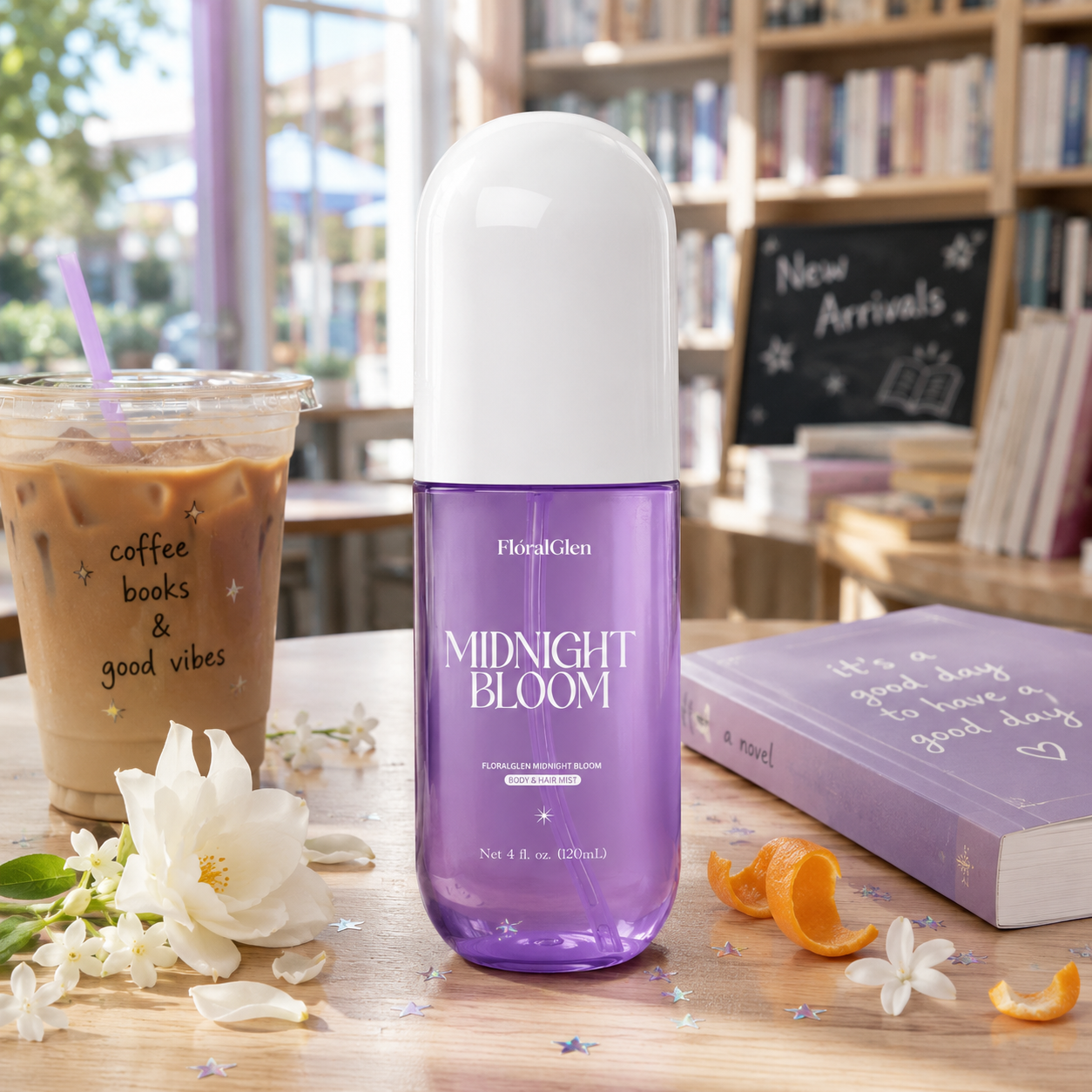 FloralGlen Midnight Bloom Body & Hair Mist – 120 mL / 4.06 fl oz