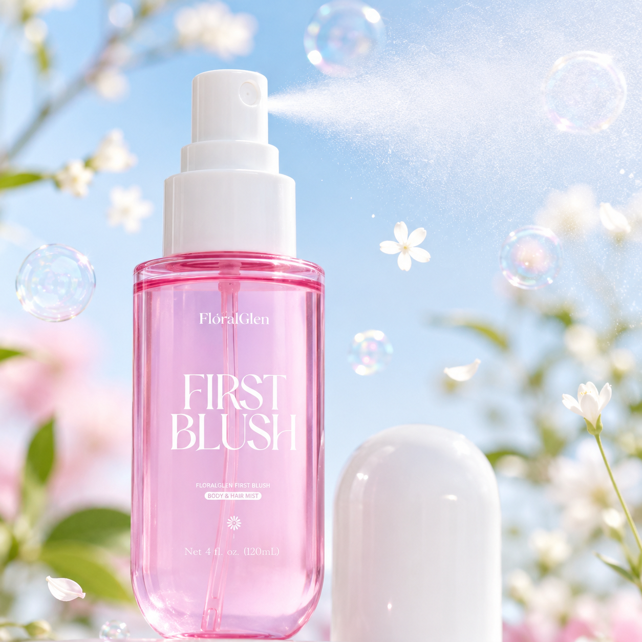 FloralGlen First Blush Body & Hair Mist – 120 mL / 4.06 fl oz